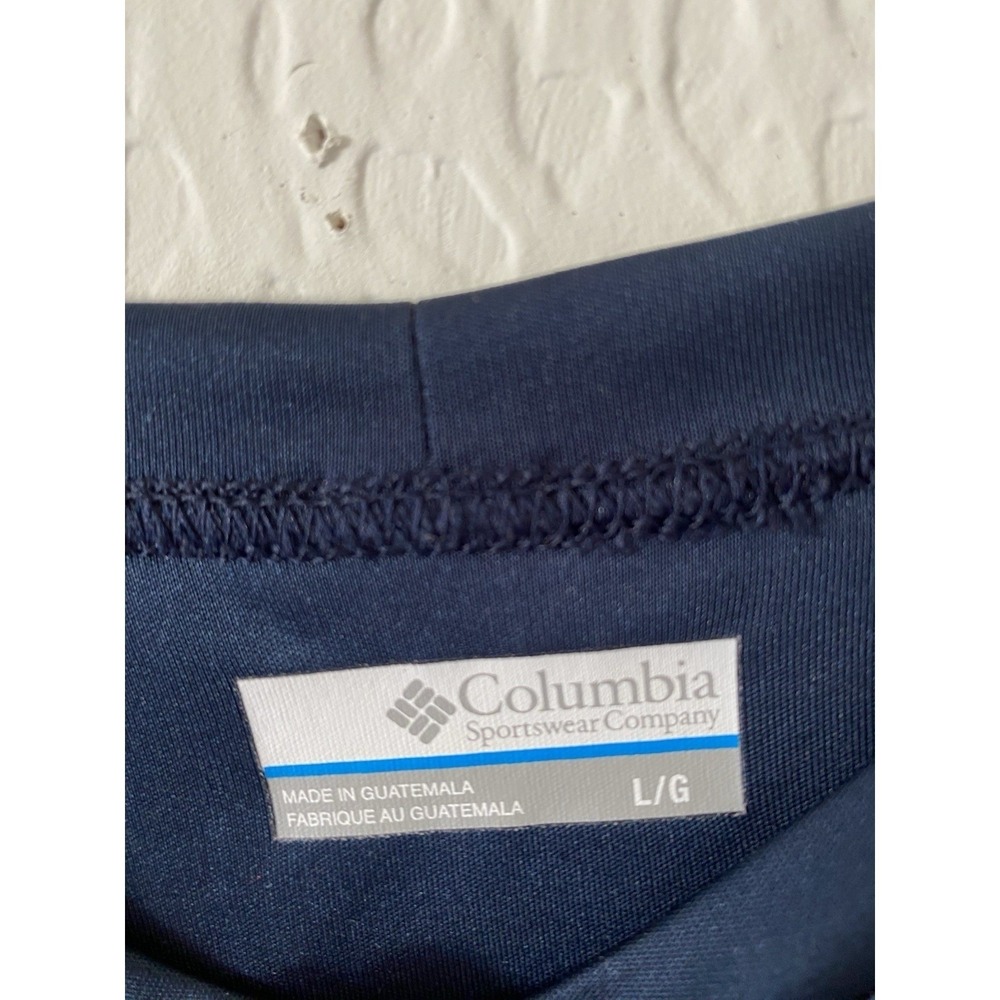 Columbia Men's Navy Blue Short Sleeve Polo Shirt PFG Fishing Gear, Size Large - Picture 2 of 3